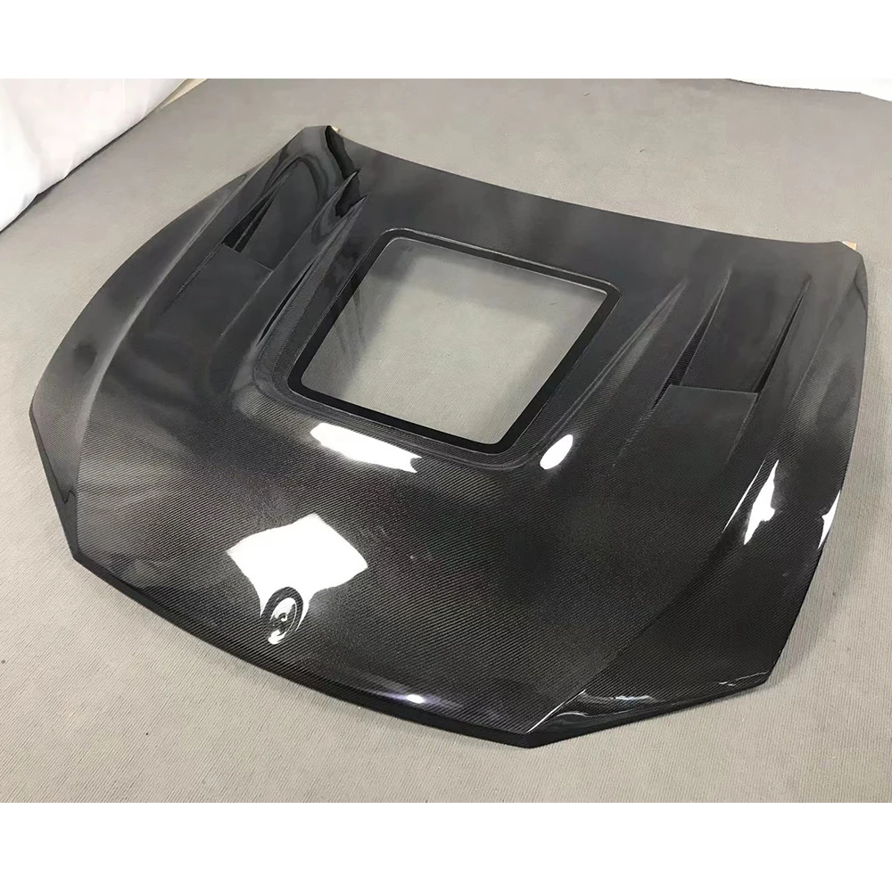 Replaced Style Real Carbon Fiber Front Bumper Bonnet Glass Hood for Maserati Levante SUV 2017 UP