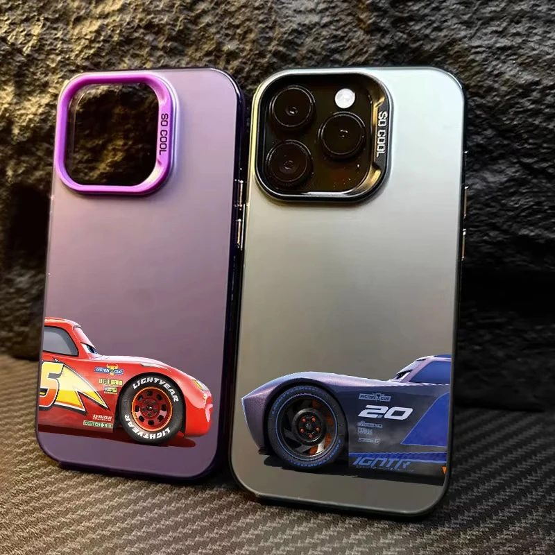 Casing Ponsel Cars Lightning Mcqueen Jackson Storm Coque Untuk Samsung Galaxy S25 Ultra S24 S23 S22 S21 Plus S20FE A55 A54 A35 Cover