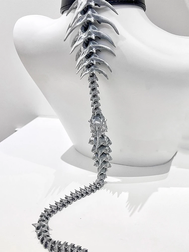 ZHUHE The New Gothic Style Spinal Necklace Is A Jewelry Accessory For Men And Women As A Party Gift
