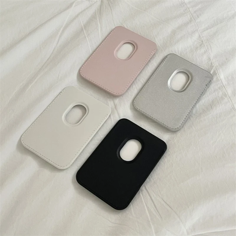 Portafoglio Magnetico MagSafe Per IPhone 12-16 – In Tessuto/pelle Con Protezione RFID, Capacità 4-5 Carte, Ideale Per Viaggi E Tutti I Giorni