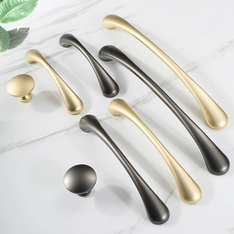 Elegant 10PCS Solid Zinc Alloy European Furniture Pulls Handles Drawer Knobs Cupboard Wardrobe Kitchen TV Wine Cabinet Pulls