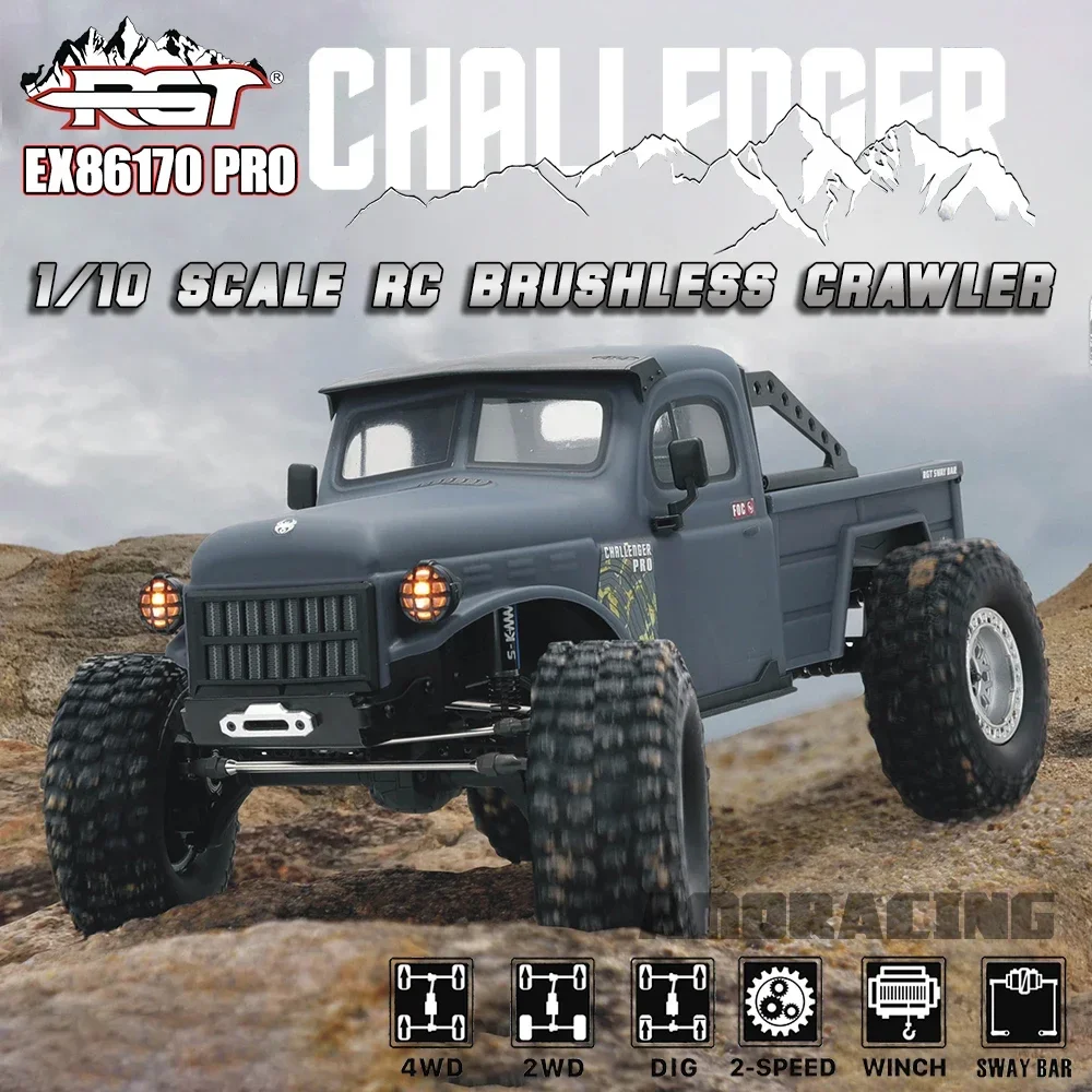 

RGT CHALLENGER EX86170 PRO FOC Бесщеточная мощность 1/10 RC Электрический пульт дистанционного управления Модель автомобиля Rock Crawler Игрушки для взрослых и детей