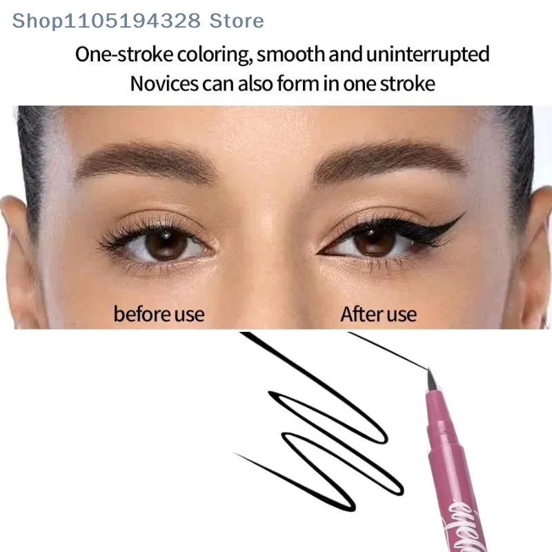 [MP]BSIMONE 防水ブラックアイライナーペン速乾性長持ちマットスムーズ簡単に着色できるリキッドアイライナーペンメイクアップ