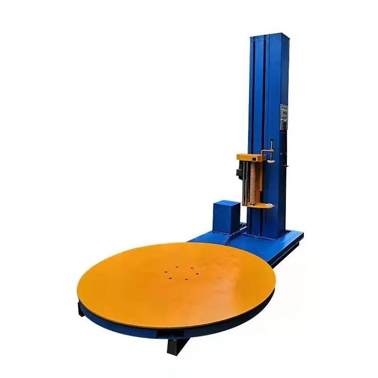 Pallet Wrapping Machine with Top Plate Pressure Automatic Turntable Stretch Wrap Film Pallet Wrapper