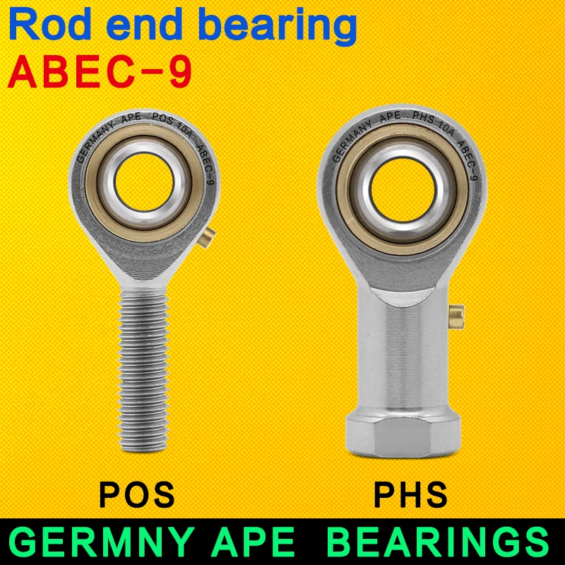 

GERMANY APE BEARINGS PHS POS 5 6 8 10 12 14 16 18 20 22 25 30 A L Rod end bearing