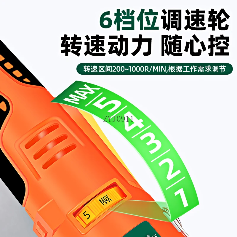 Obeng listrik isi ulang pengaturan kecepatan 12V obeng gagang lurus nirkabel batch listrik heksagonal bagian dalam