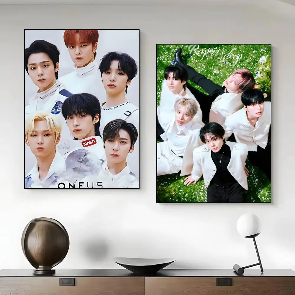 Boy Group O-ONEUS Poster Unframed Canvas Artwork for Bedroom Living Room Bathroom Wall Decor