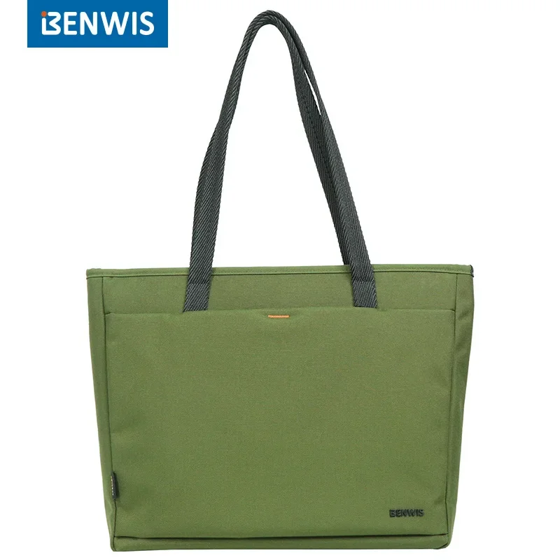 BENWIS handbag, shoulder bag, computer bag, water-repellent Cordura nylon Tote storage bag, computer tote bag laptop case