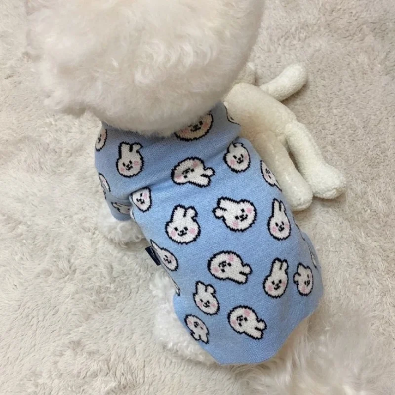 Fashion Animal Print Dog Sweater Winter Pet Dog Clothes Cute Soft Puppy Turtleneck Warm Cat Pullovers Pet Sweater Dog Supplies image 4