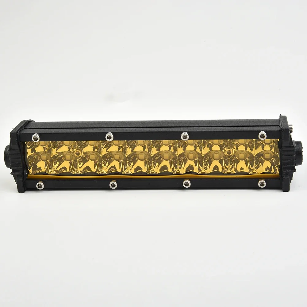 DC 9-32V 60W 7 Inches Ultra-Thin 20-LED Work Light Bar Fog Driving Lamp Spot Beam Yellow For Car 4WD Truck Off-Road Vehicle