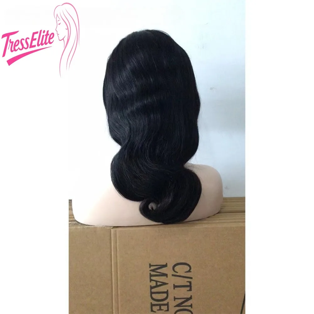 

High End Lace Wig Bob 13x4 Wig Body Natural Color # Large Wavy Bob 8-14 Inches Brazilian Virgin Remy Hand Woven 100% Unprocessed