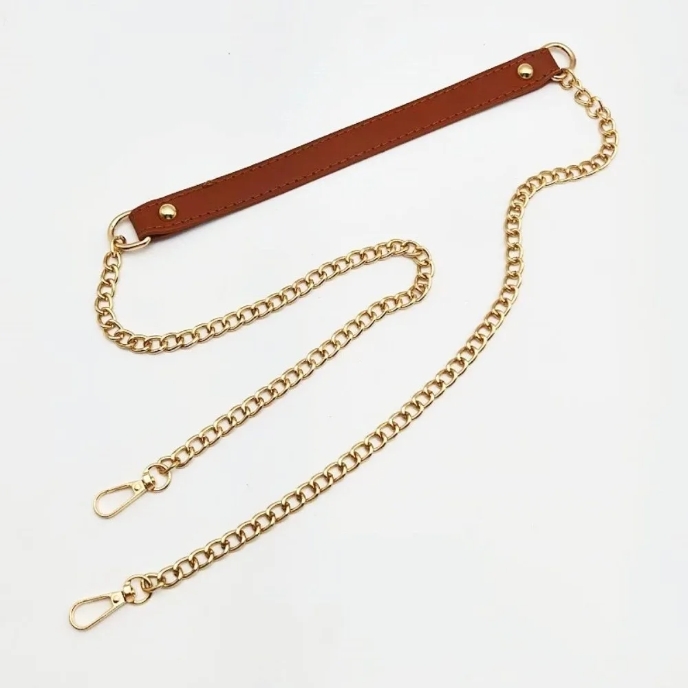 High-End Shoulder Crossbody Bag Strap PU Leather Stress Relief Replacement Strap Chain Bag Accessories Single