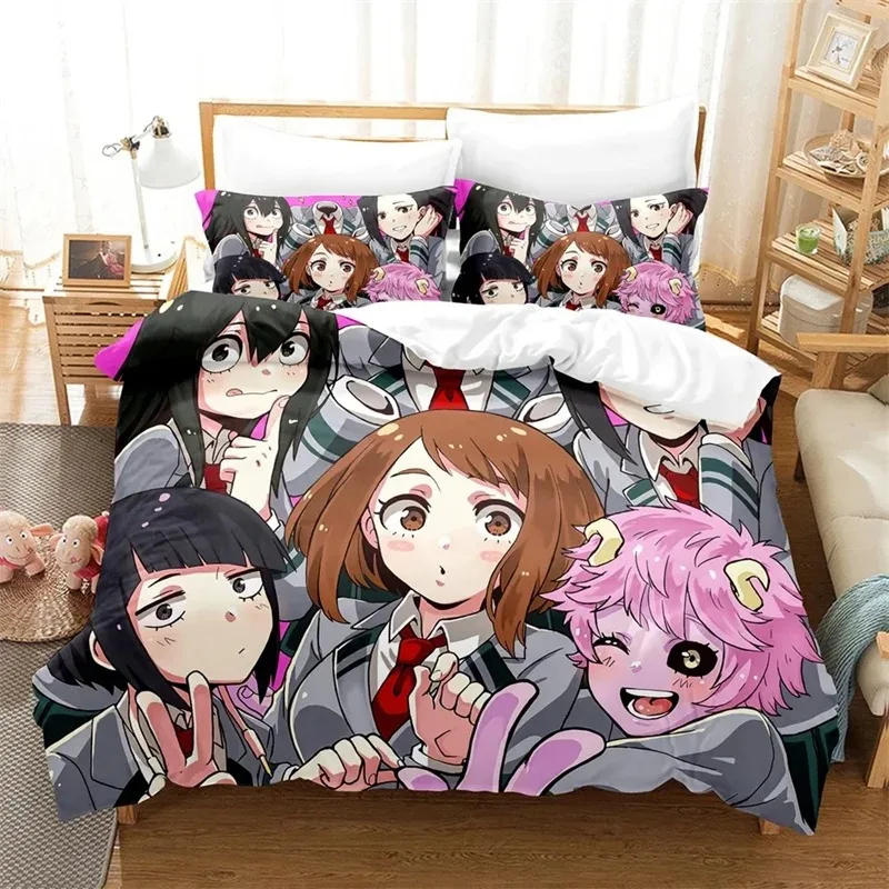 

My hero academia Bedding Set Single Twin Full Queen King Size Todoroki Bed Set Aldult Kid Bedroom Duvetcover Sets 3D Print