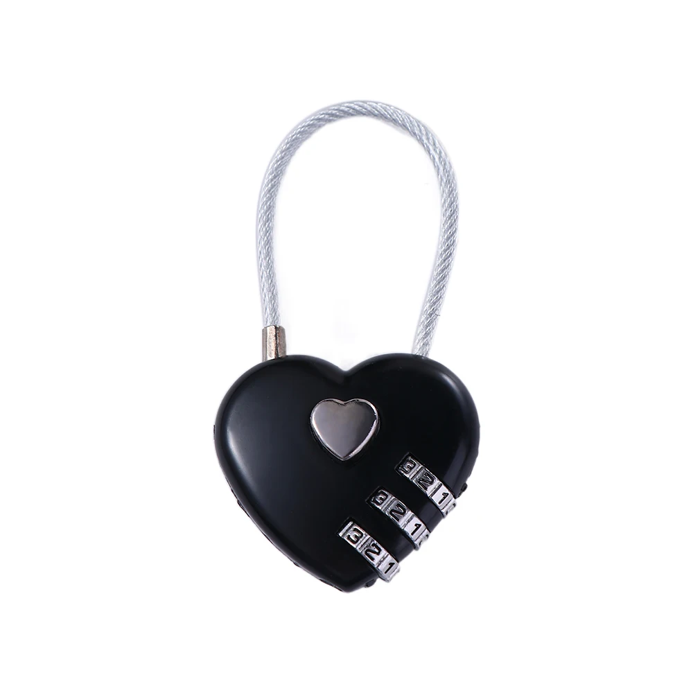 

Замок для чемодана, замок для ящика, замок для багажа в форме сердца, кодовый замок TSA, комбинированный навесной замок, замок в форме сердца