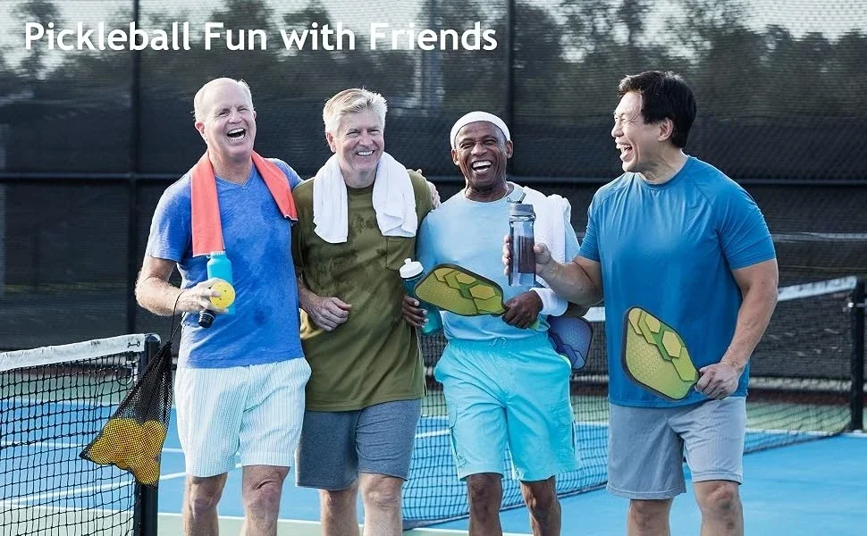 Pickleball Set for four people with paddles and balls