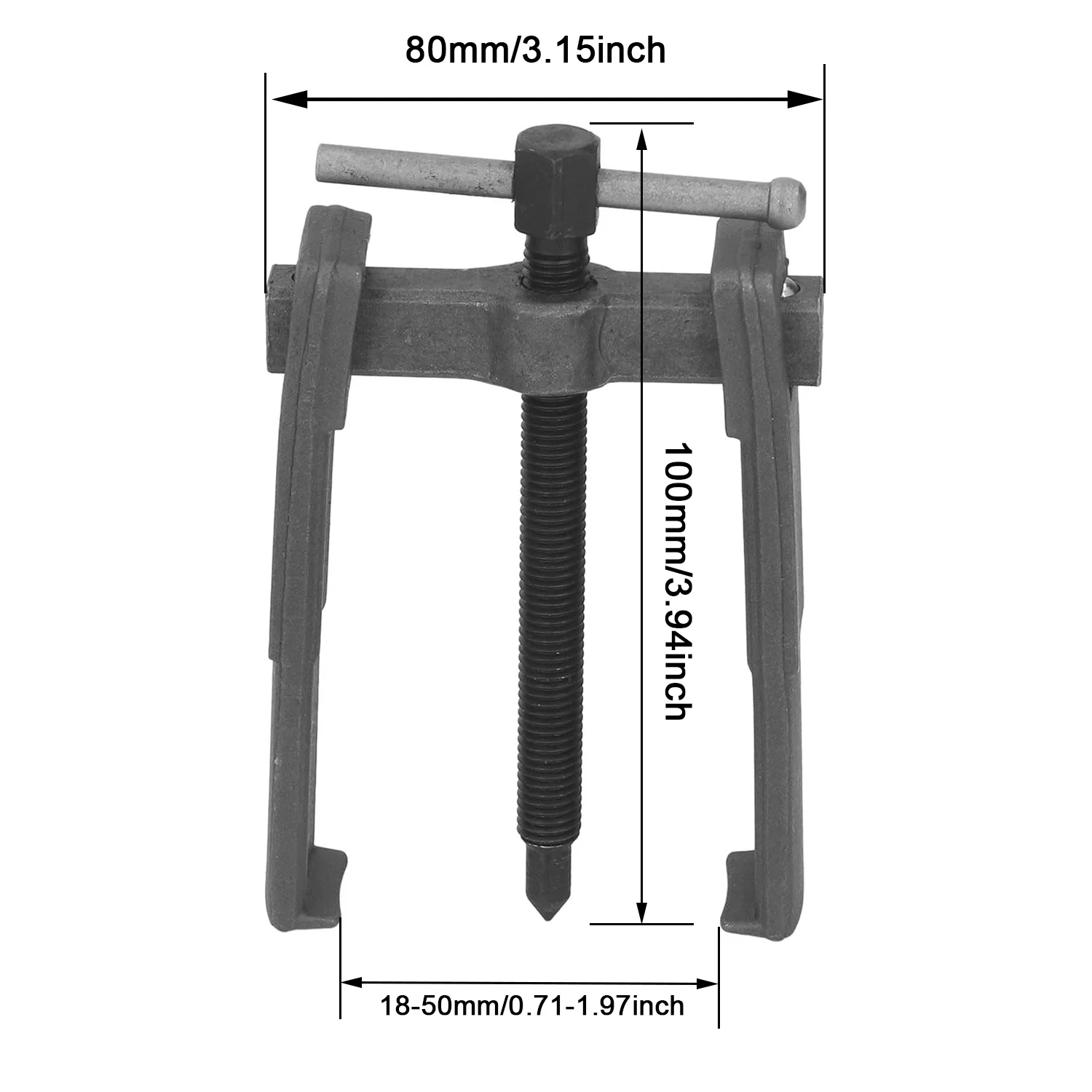 2 Jaws Bearing Puller 3/4 Inches Bearing Extractor Separator Tool Blind Hole Bearing Removal Tool Machanical Tools