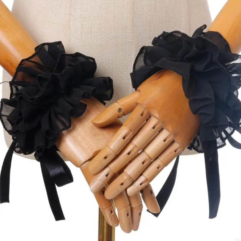 49mc Cola Faux Ruff 49mc punhos babados para performances teatrais