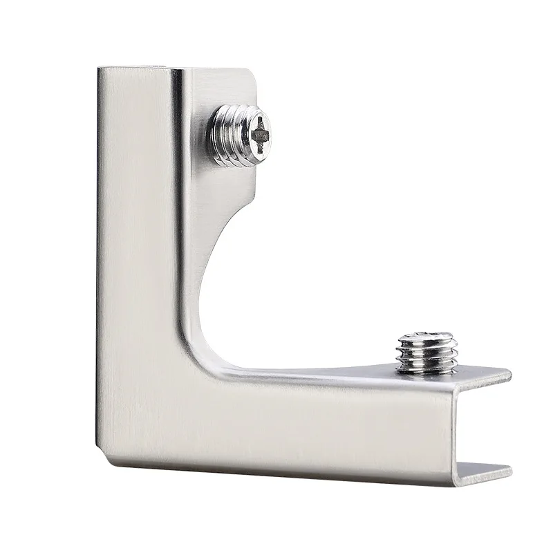 Sulco de canto de ângulo reto de alumínio de aço T-cross L-tipo clipe de vidro clipe de fixação de telha cerâmica clipe de reforço de tanque de peixes