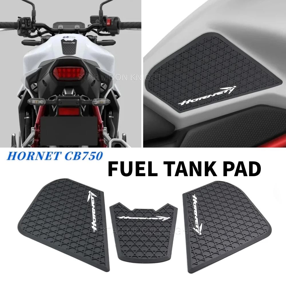 Para honda cb750 cb 750 hornet 2023-motocicleta antiderrapante lado tanque de combustível adesivos almofada à prova dwaterproof água adesivo de borracha