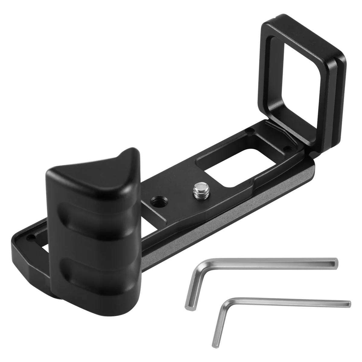 Quick Release L Plate Bracket Double Handle for Olympus OM-D E-M10 Mark III EM10 III Camera&A78P