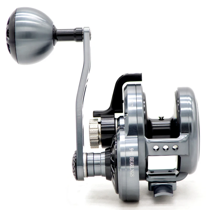 CAMEKOON CNC Slow Jigging Reel High Speed 6.3:1 Sea Tournament Big Game 32KG Right & Left Ball HandleTrolling Reel