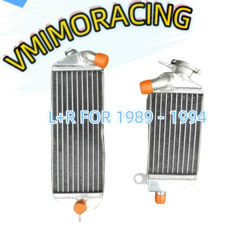 

L+R FOR 1989 - 1994 Kawasaki KDX200 E E1-E6 KDX200E KDX200SR KDX200 E SR 2-STROKE 198CC KDX 200 SR 90 91 92 93 Aluminum Radiator