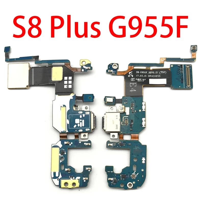 Ori USB Charging Dock Connector Flex Cable Mic Microphone Board For Samsung S8 S9 Plus G950F G955F G960F G965F G930