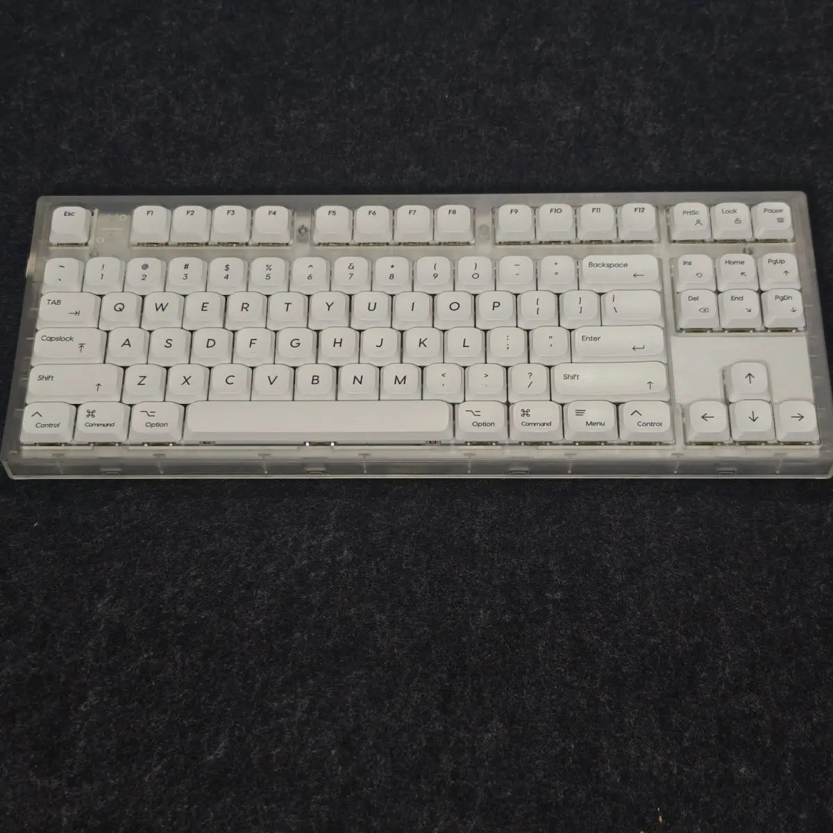 ロープロファイルキーキャップ 109キー Appleスタイルキーキャップ ダブルショットPBTキーキャップ MXスイッチ対応 60% 65% 75% ゲーマー向けメカニカルキーボードキャップ