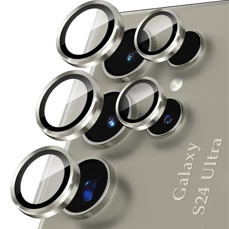 Camera Lens Protector for Samsung Galaxy S25 S23 S24 Ultra S22Ultra Individual Metal Ring Tempered Glass Camera Screen Protector