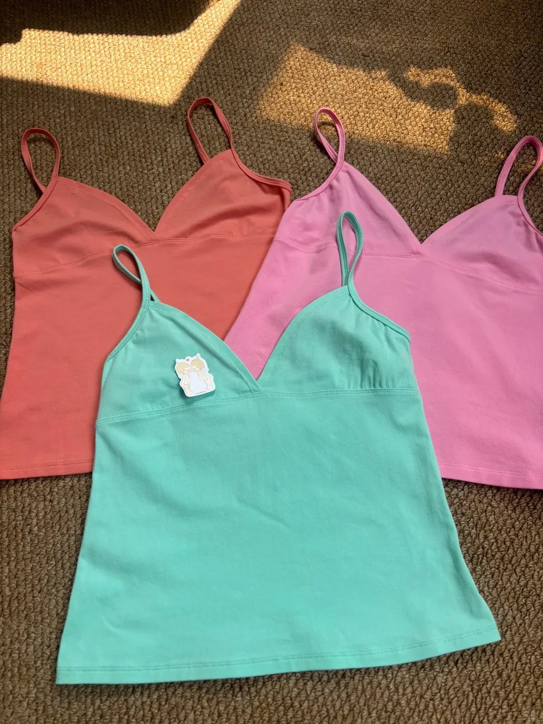 Solid V-neck Camisole Women Summer Cotton Casual  BasicStreetwear Slim Sleeveless Vests Sweet Simple Preppy Style Tank Tops Y2K