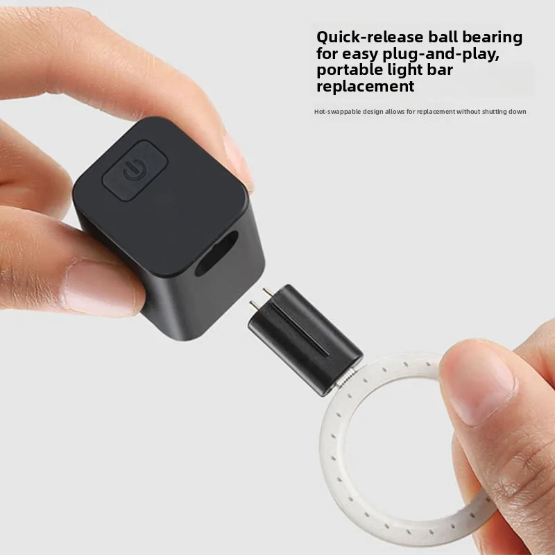 LED Bicycle Taillight with Replaceable Light Strips: Plug-and-Play Night Riding Light for Outdoor Mountain Bikes & Road Bikes