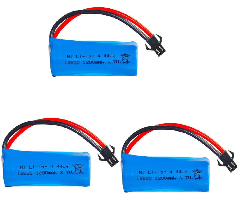 Akumulator litowo-jonowy 18500 3,7 V1200 mAh do samochodów wywrotki RC Akumulator do zabawek RC Akumulator do samochodów czołgowych