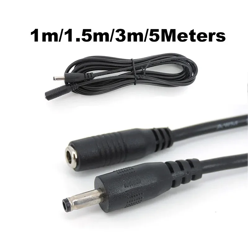 

3PCS DC3.5*1.35MM Male Female Plug Power Cable 3/5/10M 5V2A CCTV Camera Power Extension Cord