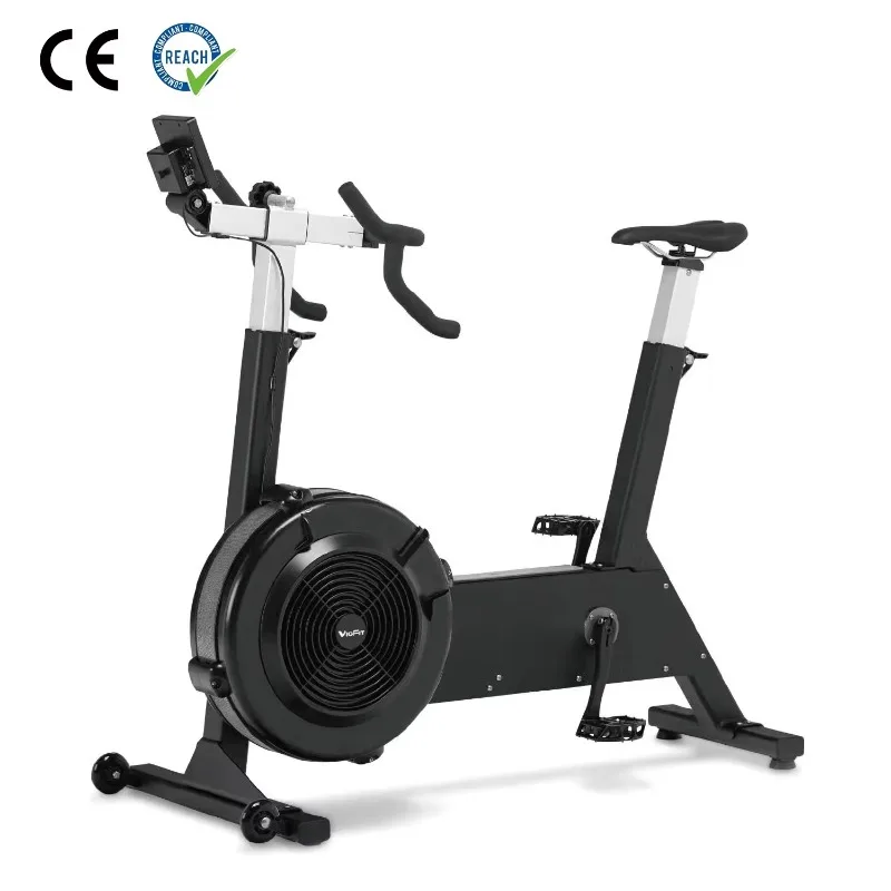 Bicicleta de aire de grado comercial con monitor LCD para gimnasio, estudio, entrenamiento HIIT, cardio, ejercicio profesional, Assault Air Bike