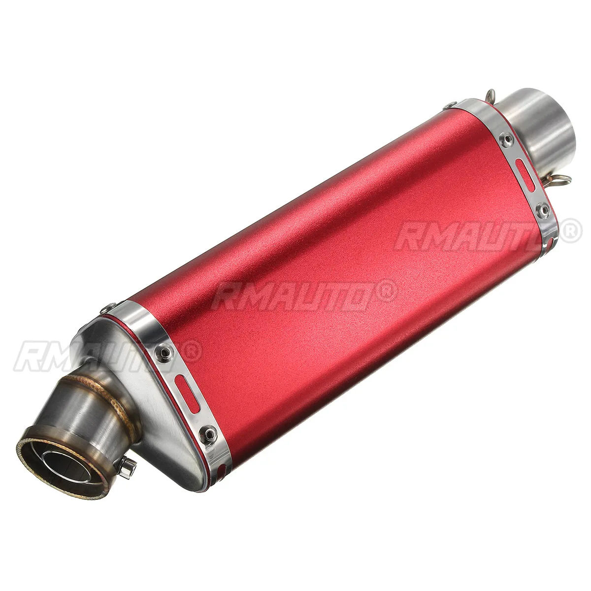 38-51mm Universal Motorcycle Exhaust Muffler Pipe with Silence For Dirt Bike Scooter Street Bike Quad Chrome Matte Color