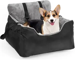 Dog Car Seat For Small Dogs Washable Soft Dog Seats Portable Dog Carseat Travel Bed With Storage Pockets