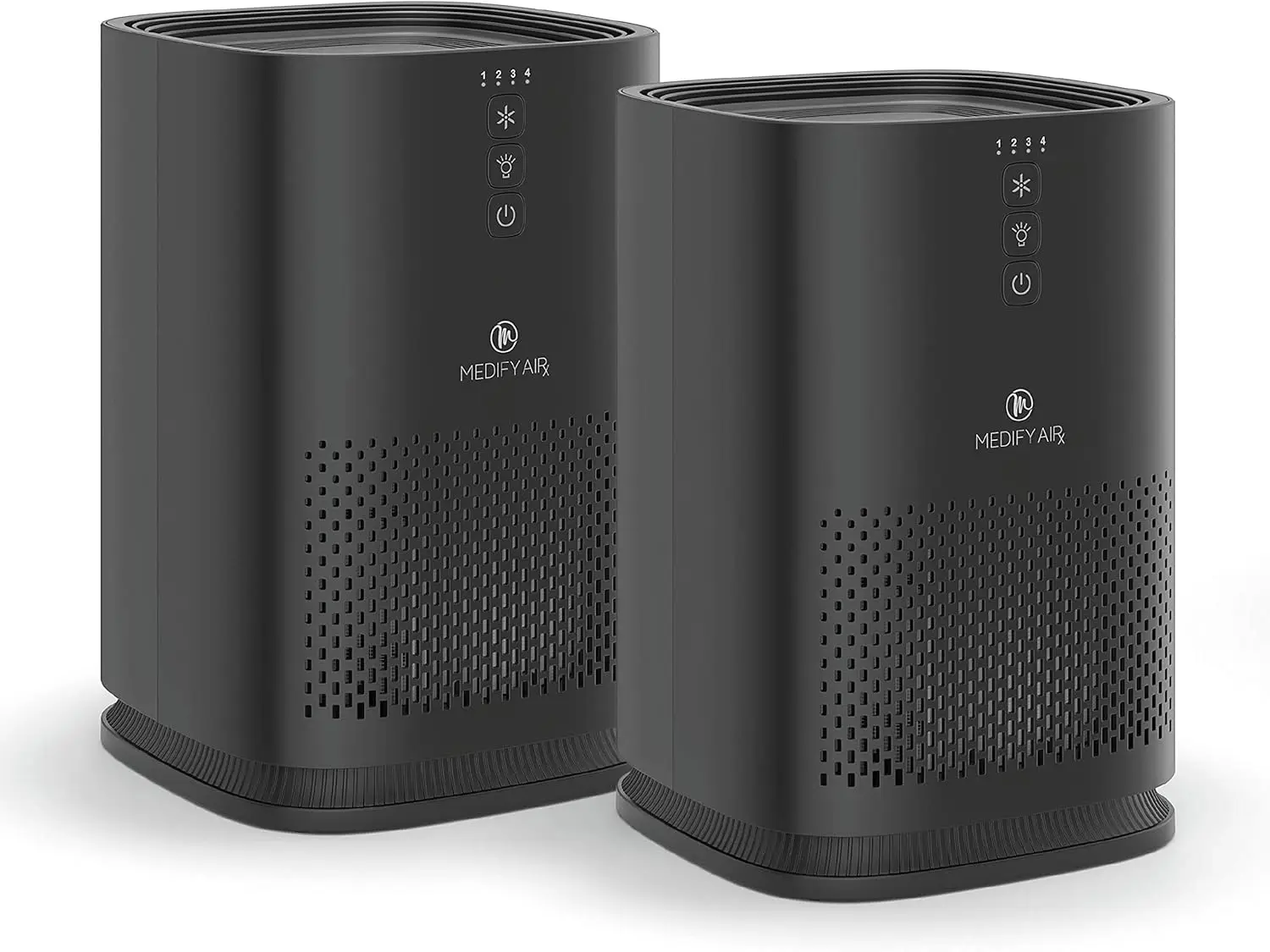

Очиститель воздуха с фильтром HEPA H13, крышка размером 428 футов на час для дыма, запаха, пыльцы, домашних животных, удаляет до 0,1 микрон, черный, 2 шт.