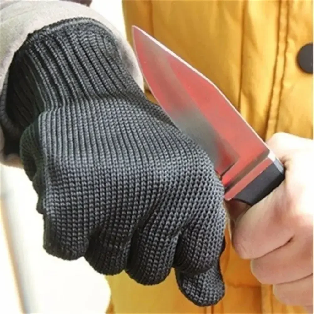 1 Pair Anti-Cutting Work Safety Protective Gloves Stainless Steel Wire Cut Resistant Bird Training Anti-Bite Gloves Level 5 HPPE