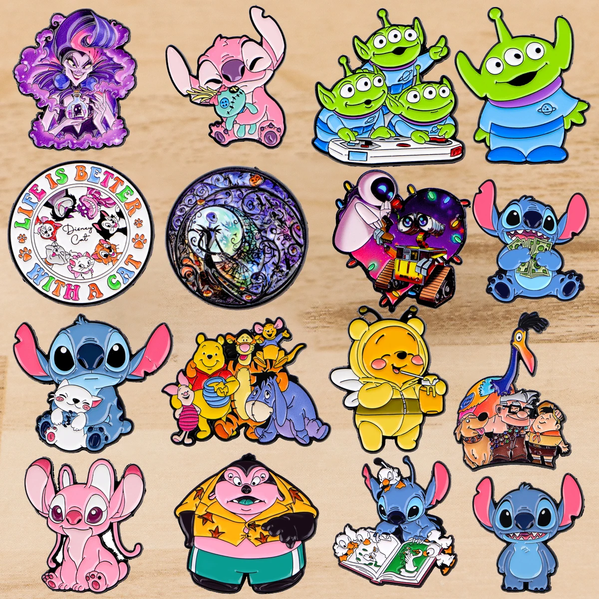

Cute Cat Enamel Pin Badges on Backpack Cartoon Angel Brooches For Women Hat Lapel Pins Cosplay Accessories Halloween Gift
