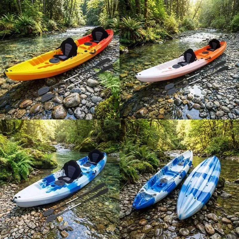 Wholesale 2 Seat Double Fishing Kayak with Paddle for OEM ODM