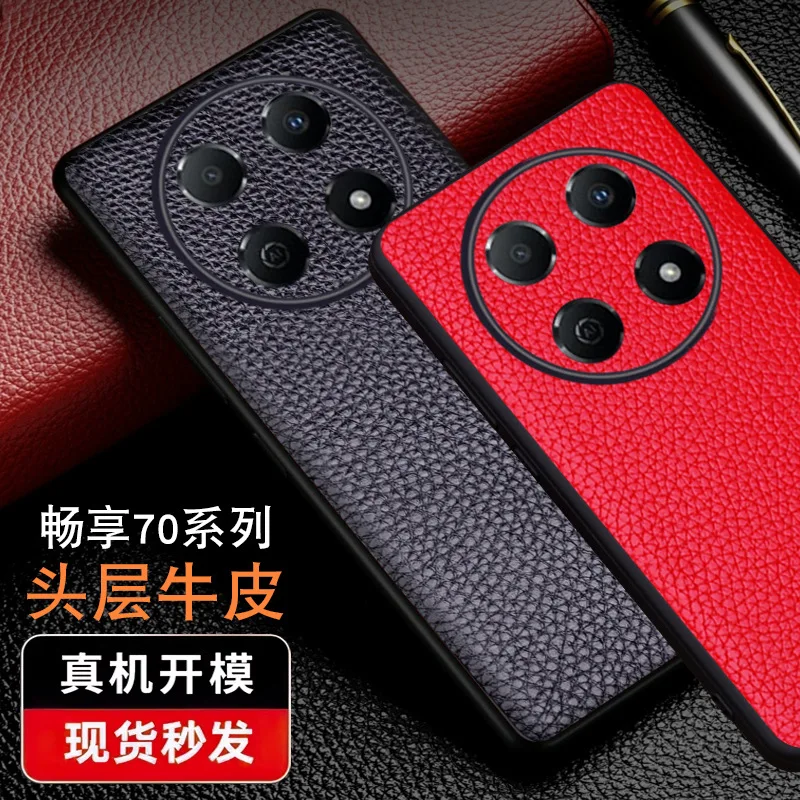 Wobiloo Luxury Genuine Leather Magnetic Litchi Grain Cover Mobile Phone Book Case For Huawei Enjoy 70 Enjoy70 Pro Cases Funda