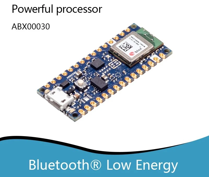 nRF52840 BLE Development Board, Nano 33 Form Factor, Bluetooth 5.0, Arduino IDE Compatible
