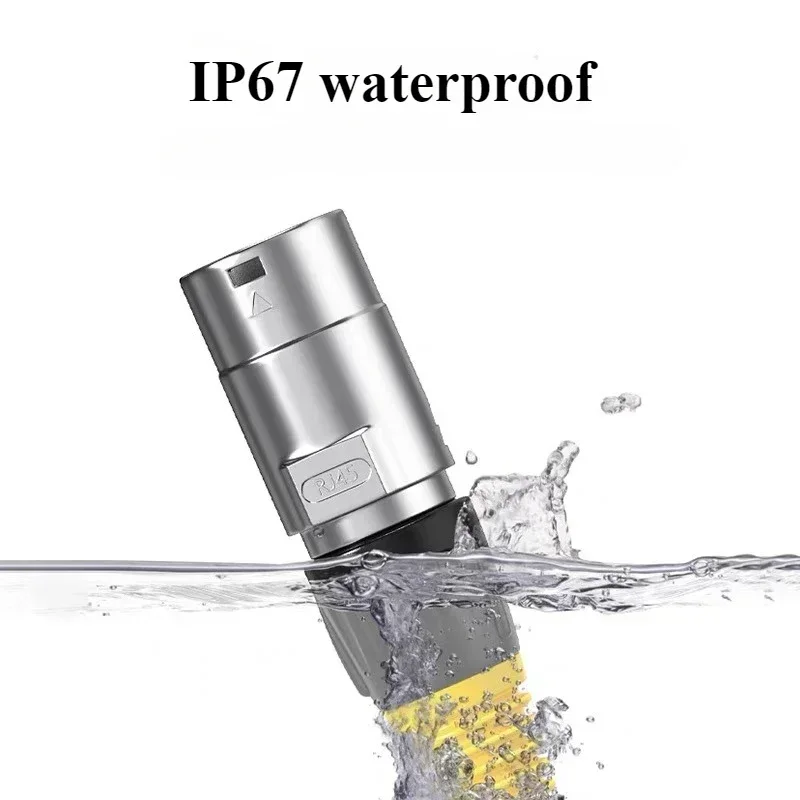 Conector impermeable RJ45, conectores Ethernet ip65 del zócalo del montaje en panel del tipo D