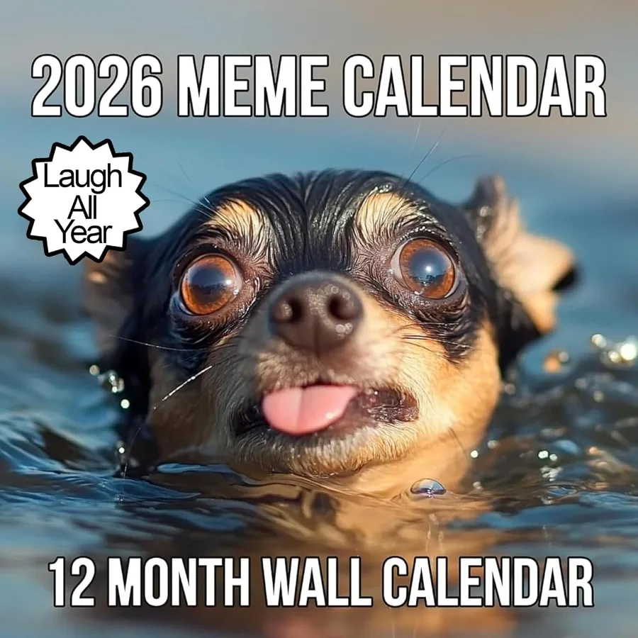 

2026 Memes Wall Calendar 12 Months of Hillarious Memes/Jokes to Keep You Laughing All Year Fy White Elephant Gt For Him or Her