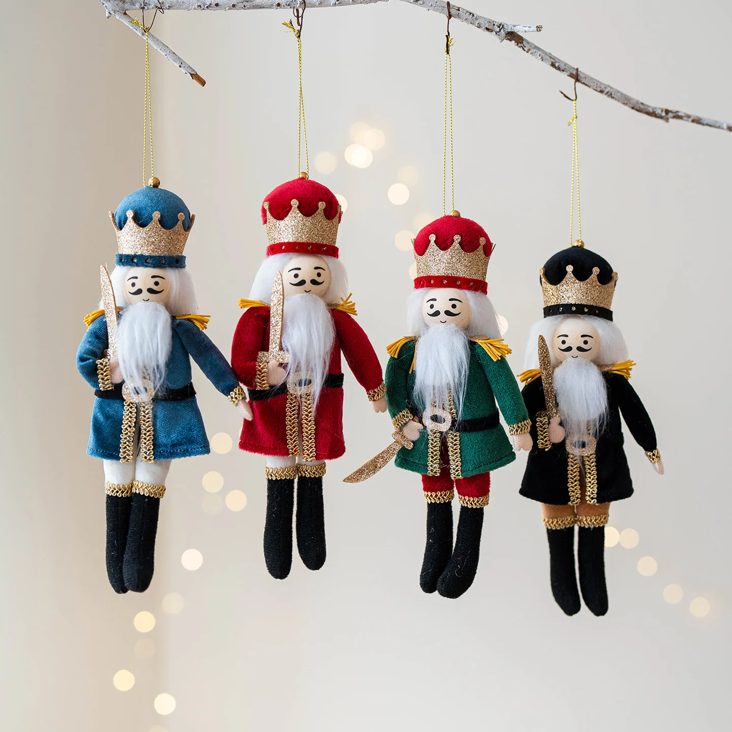 

2Pcs Christmas Tree Hanging Pendant Christmas Tree Pendant Plush Hanging Xmas Decoration Charms New Year Gifts Home Decor