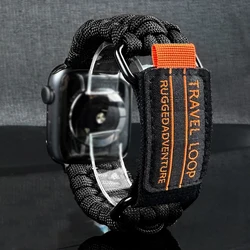 For apple watch band Ultra 2/1 49mm series 10 46mm 42mm nylon rope strap iwatch 9/8/7/6/se/5/4/3 45mm 44mm 42mm 41mm 40mm 38mm