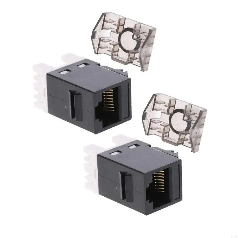 R9JE UTP RJ45 Connector CAT6 Module Information Socket Computer Outlet Cable Adapter Keystone for Amp Ethernet