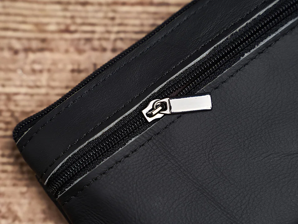 Echtes Leder Mini Geldbörse Kleine Geldbörse Männer Frauen Braun Vintage Casual Kreditkarte Kleine Tasche Reißverschluss Tasche Schlüsseltasche NUPUGOO – Detail 19