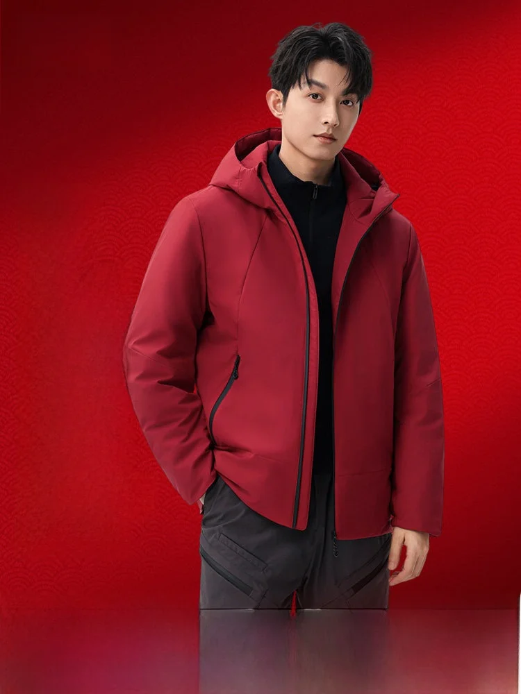 

Мужская рабочая куртка из 90% гусиного пуха, новая модель для активного отдыха, весенняя, повседневная, модная, теплая, короткая, на молнии