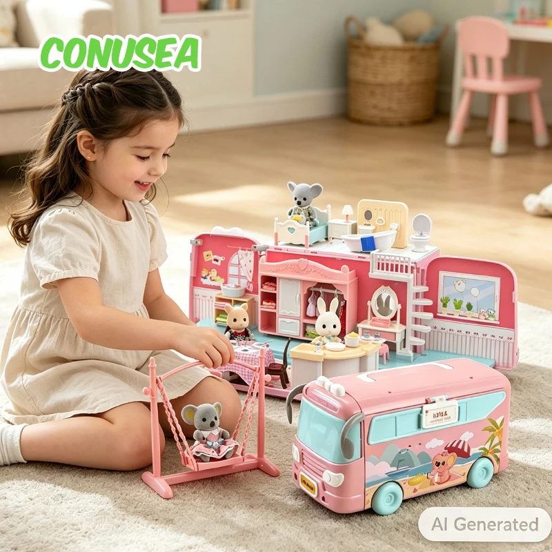 Kids Toys Shop - Casa de Bonecas Koala com Bonecas,
